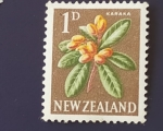 Stamps New Zealand -  Flores