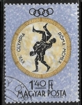 Stamps : Europe : Hungary :  Juegos Olimpicos de Verano 1960 - Roma