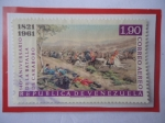 Stamps Venezuela -  Batalla de Carabobo (1821) -140°Aniversario - Sello de 1,90 Bs.