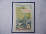Stamps Madagascar -  Industrialisation de Madagascar- Électrification - Estación Eléctica-Sello de 5 Fr-Franco CFA
