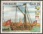 Stamps Paraguay -  19 Congreso UPU y Exposición Filatelica de Hamburgo