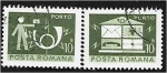 Stamps Romania -  Correos y telecomunicaciones III