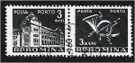 Stamps Romania -  Oficina General de Correos y Post Horn