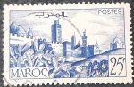 Stamps France -  MARRUECOS FRANCÉS 1949. Murallas