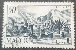 Stamps France -  MARRUECOS FRANCÉS 1950. Valle del Todra