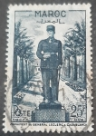 Sellos de Europa - Francia -  MARRUECOS FRANCÉS 1951 Mon Monumento al General Leclerc 