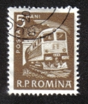 Sellos de Europa - Rumania -  Vida diaria. Locomotora