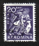 Stamps Romania -  Vida diaria. Minero