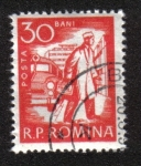 Stamps Romania -  Vida diaria. Médico