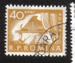 Stamps Romania -  Vida diaria. Piano y libros