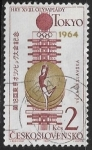 Sellos de Europa - Checoslovaquia -  Gymnastics (Tokyo, 1964)