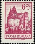 Stamps Romania -  Definitivas - Edificios. Castillo de Bran