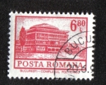 Stamps Romania -  Definitivas - Edificios. Bucarest - Instituto Politécnico