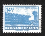 Stamps Romania -  Definitivas - Edificios. Aeropuerto de Otopeni, Bucarest