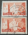 Sellos de Europa - Francia -  MARRUECOS FRANCÉS 1955. Pueblo de Taffraout
