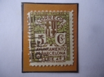Sellos de Europa - Espa�a -  Ed:Es BA12- Ayuntamiento de Barcelona- Sello de 5 Céntimo Español. Año 1932-Serie:Ayuntamiento de Ba