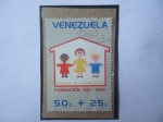 Stamps Venezuela -  Fundación del Niño-Sello de 50+25c-Casa de la Niñez- Hogares de Cuidados Diarios.