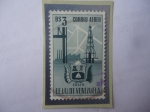 Stamps Venezuela -  EE.UU. de Venezuela- Estado de Zulia - Escudo de Armas- Plataformas t Torres Petrolíferas.