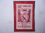 Stamps Venezuela -  EE.UU. de Venezuela- Estado Miranda - Sello de 45 Céntimos, año 1952.