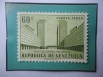 Stamps Venezuela -  Torres del Centro Simón Bolívar - Obras Públicas Concluídas- Sello de 60 Céntimos. Año 1957.