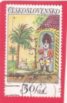 Stamps Czechoslovakia -  Soldado guardia de pie, blanco (1840)