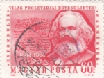 Sellos de Europa - Hungr�a -  Karl Marx (1818-1893) politico