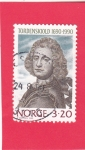 Sellos de Europa - Noruega -  PETER TORDENSKIOLD 1690-1990- ALMIRANTE