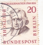 Sellos de Europa - Alemania -  Friedrich Schleiermacher1768-1834 FILÓLOGO
