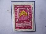 Stamps Venezuela -  Araguaney (Tabebuia chrysantha)-Árbol Nacional venezolano-Pro defensa de la Flora Venezolana .