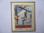 Sellos de America - Venezuela -  Electrificación del Pías- Subestación de Guayana- Programa de Electrificación. 