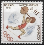 Stamps : Europe : Monaco :  Olimpiadas de verano de Tokio - Insbruck