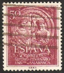 Stamps Spain -  VII centenario universidad de salamanca