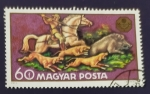 Stamps Hungary -  Caza