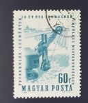 Stamps Hungary -  Excavadora