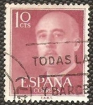 Stamps Spain -  1143 - General Franco