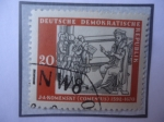 Stamps Germany -  Alemania,Rep. Democrática-Juan Amos Komensky (1592-1670) Filosofo, Teólogo y Educador Checo.