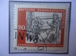 Sellos de Europa - Alemania -  Alemania,Rep. Democrática-Juan Amos Komensky (1592-1670) Filosofo, Teólogo y Educador Checo.