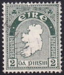 Stamps : Europe : Ireland :  Mapa Irlanda