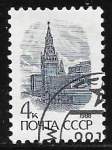 Stamps Russia -  Torre Spassky - Plaza Roja de Moscu