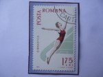 Sellos de Europa - Rumania -  Gimnastica- Gimnasia- Deporte 1965.
