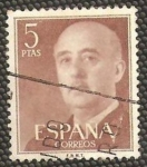 Stamps : Europe : Spain :  1160 - General Franco