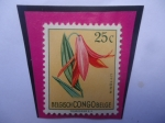 Stamps Belgium -  Congo Belga (Republica Democrática del Congo) - LITTONIA - Lindenii - Sello de 25 Ct. año 1952/60