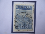 Stamps Belgium -  Industria Textilera -Promoción de Exportación - Sello de 4 Franco Belga.