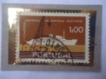 Sellos de Europa - Portugal -  II Congreso Nacional  de Marina Mercante- Buque Grúa y de Pasajeros- Marina Mercante.