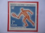 Sellos de Oceania - Nueva Caledonia -  Tenis- Serie: Deportes- Sello de 7 Franco CFP. Año 1963