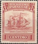 Stamps Paraguay -  Antiguo Barco Mercante