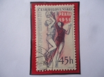 Stamps Czechoslovakia -  Basquetbol  Serie Deporte 1956