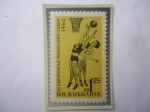 Sellos de Europa - Bulgaria -  Campeonato Europeo Femenino de Baloncesto 1960- Sello de 1,25 Lev Búlgaro