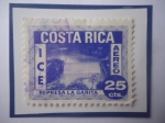 Stamps Ivory Coast -  Industria Electrificadora de Costa Rica- Embalse La Garita o Cebadilla.