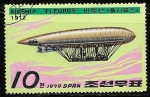 Stamps North Korea -   Zepelines